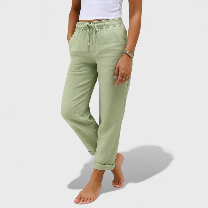 Klára - Stretch Linen Trousers