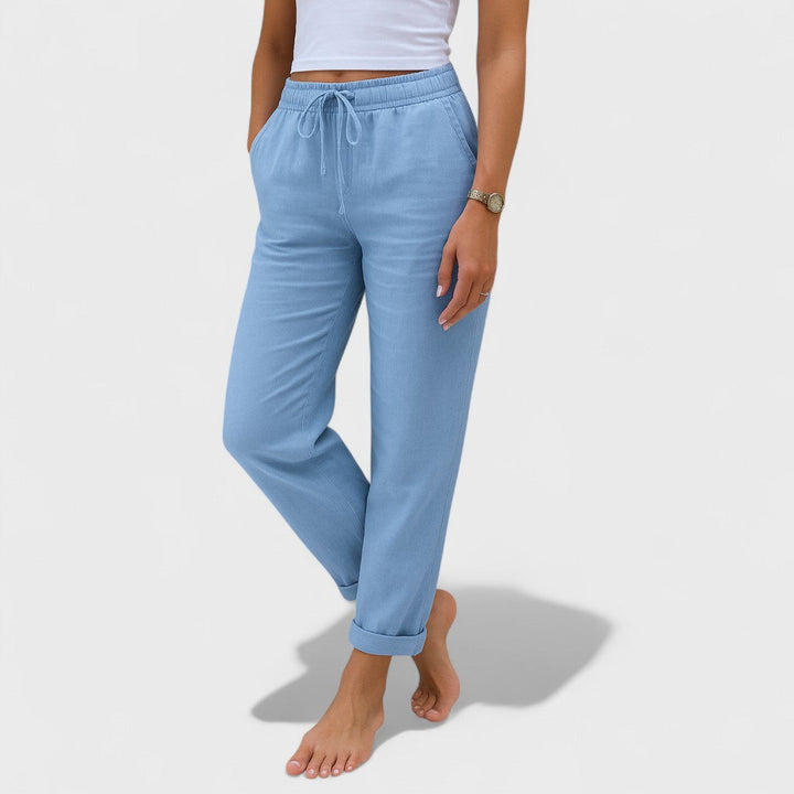 Klára - Stretch Linen Trousers