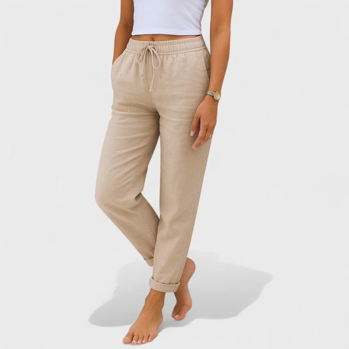 Klára - Stretch Linen Trousers
