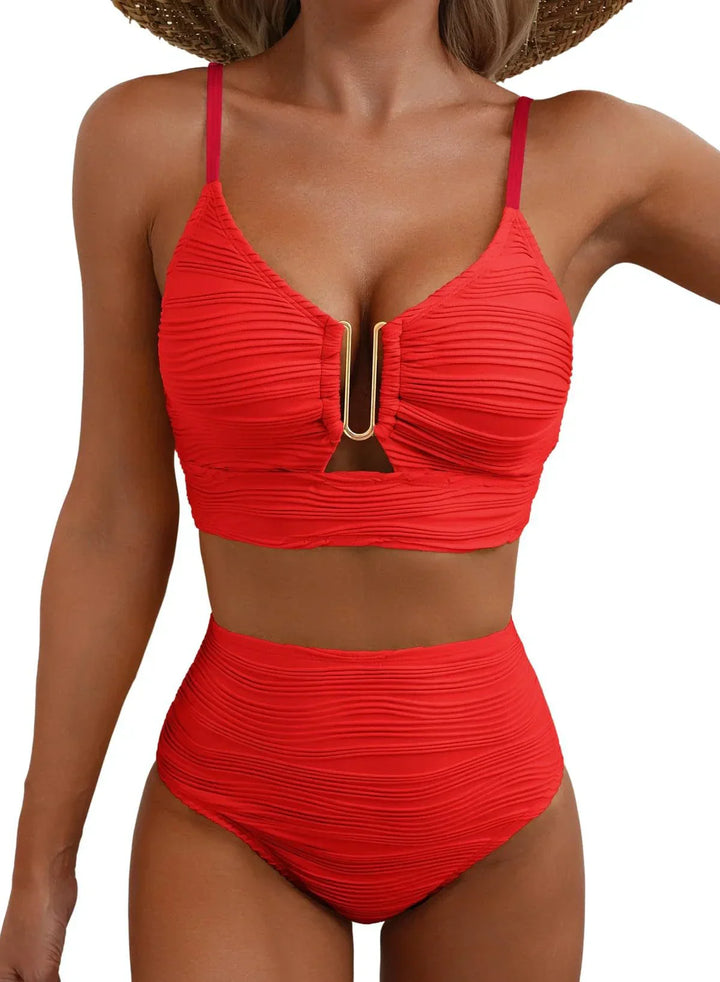 Luna – Bikini push-up de talle alto