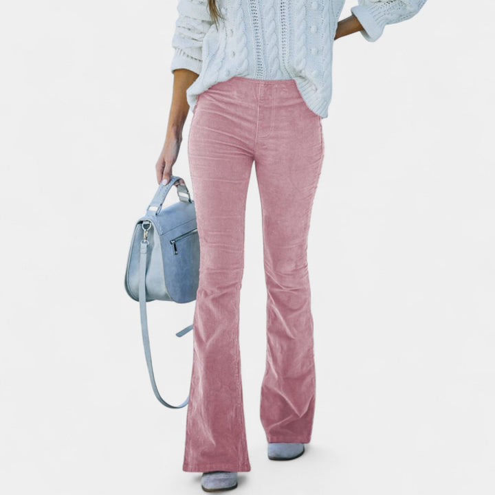 Renata – Pantalón de terciopelo de pierna ancha