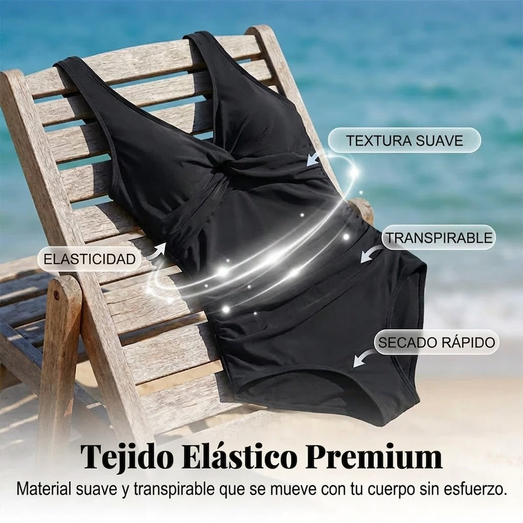 Marina - V-neck shaping swimsuit