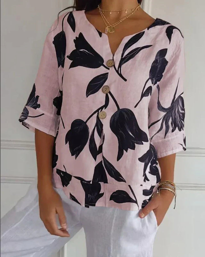 Eliana | Blouse décontractée à imprimé floral