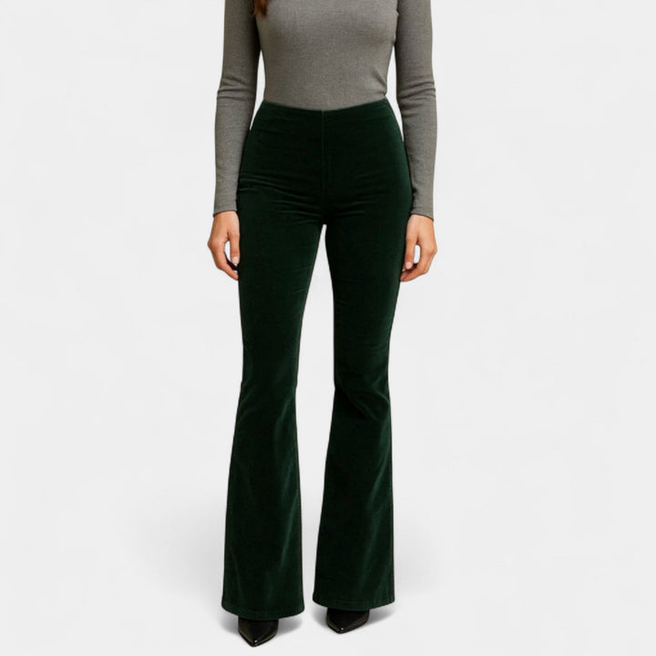 Renata – Pantalón de terciopelo de pierna ancha