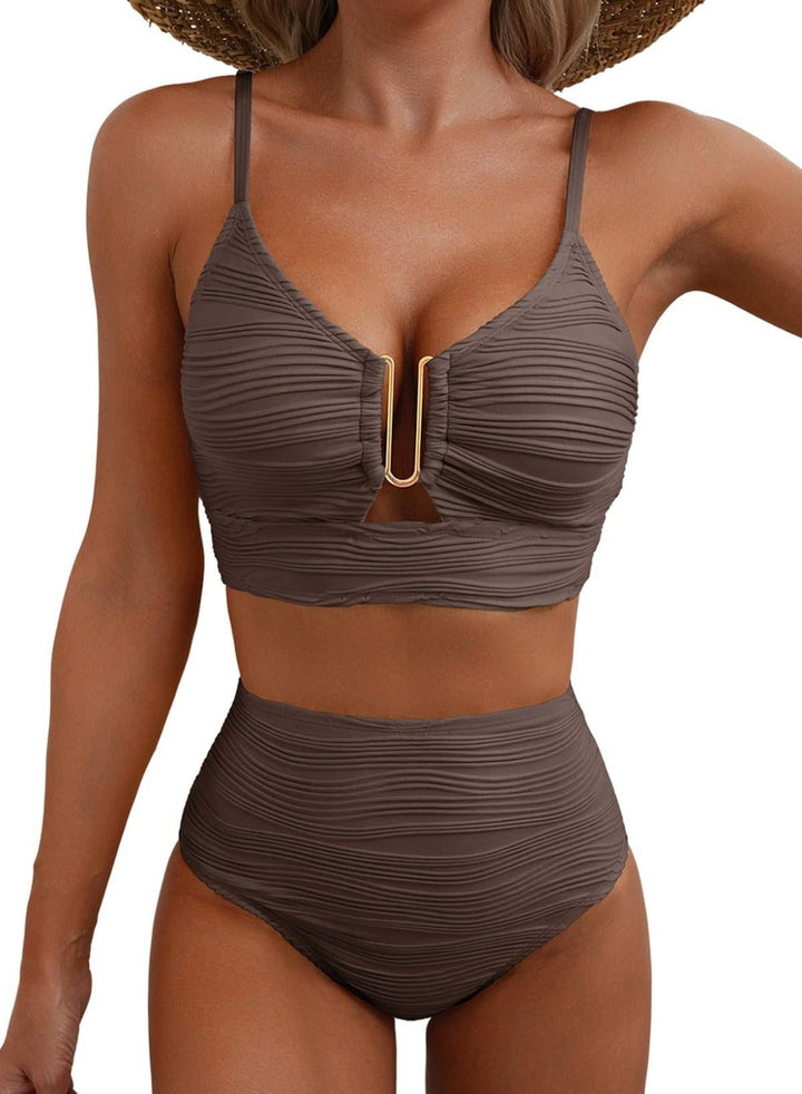 Luna – Bikini push-up de talle alto