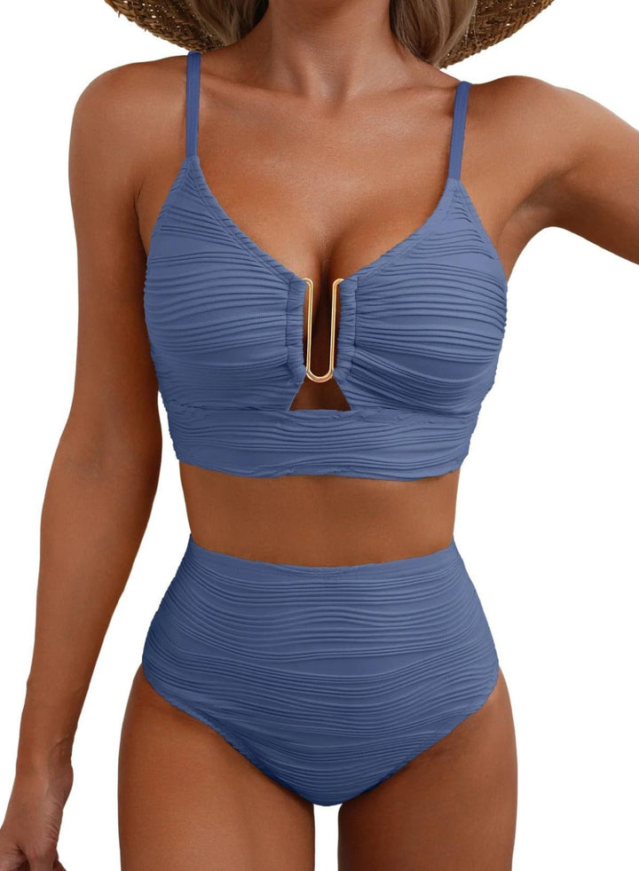 Luna – Bikini push-up de talle alto