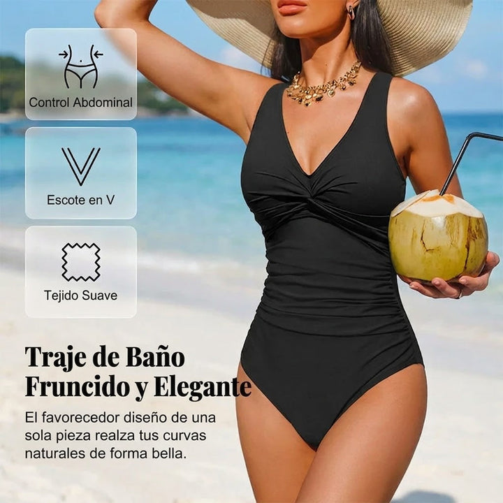 Marina - V-neck shaping swimsuit