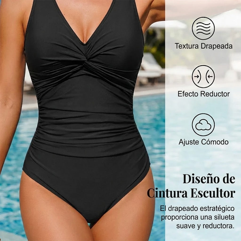 Marina - V-neck shaping swimsuit
