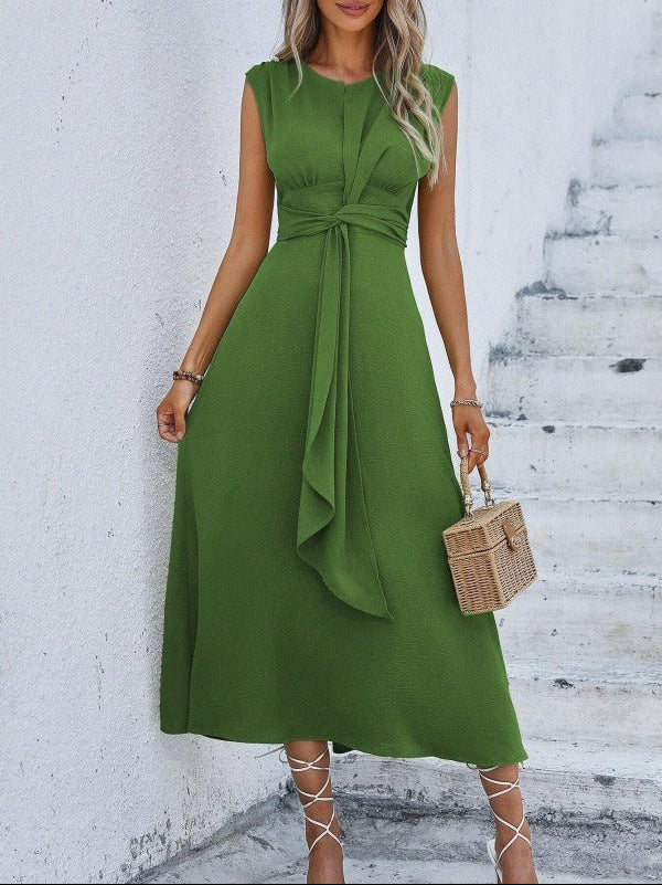 Eva | Sleeveless elegant dress with adjustable belt