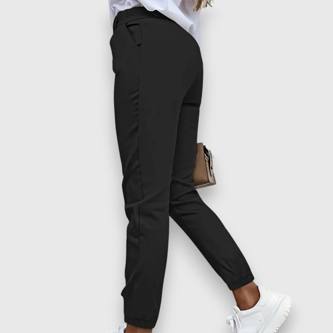 Isabel - Pantalones de vestir de talle alto