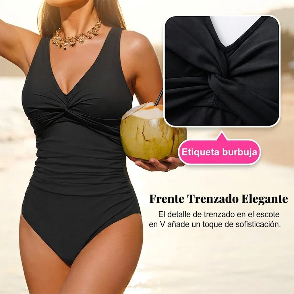 Marina - V-neck shaping swimsuit