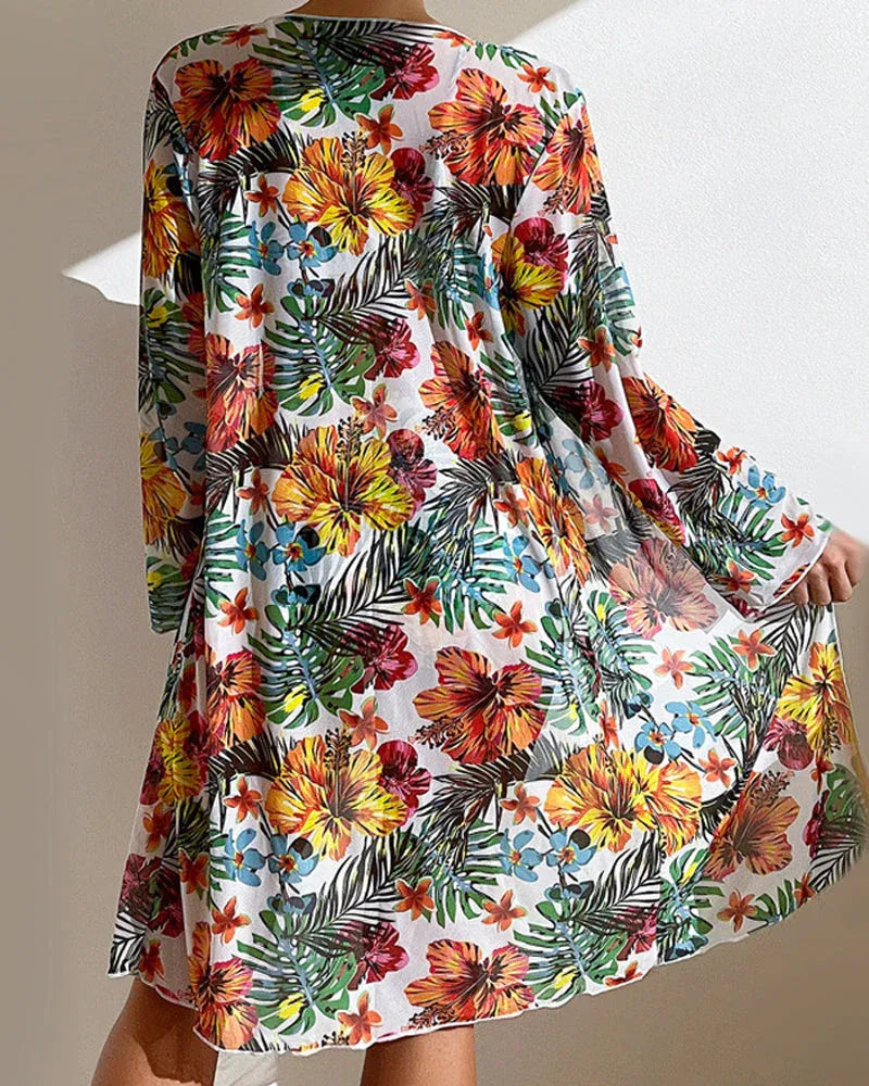 Samoa - Bikini Tropical con Kimono a Juego