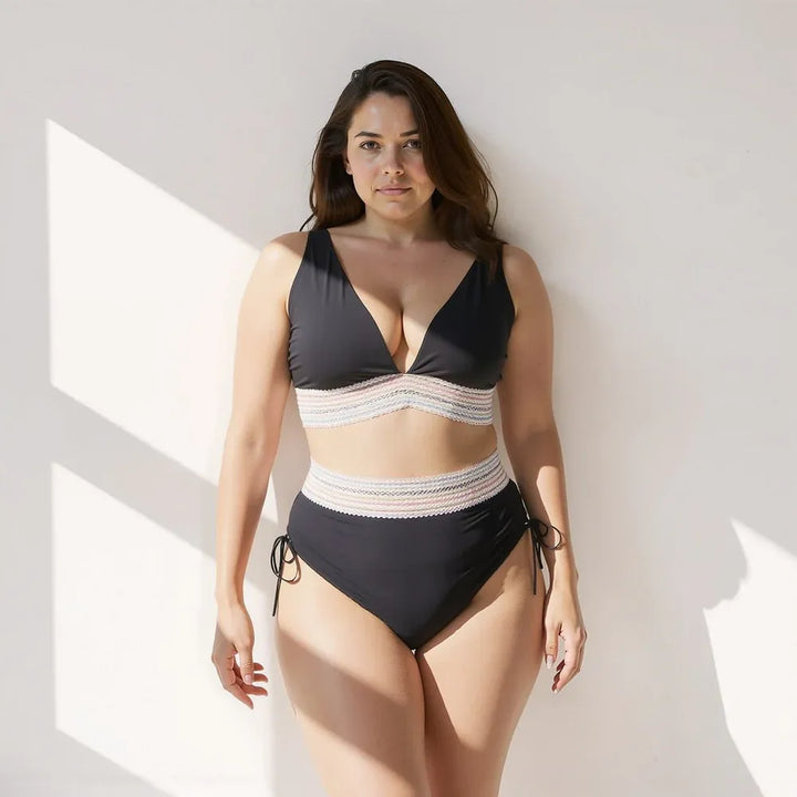 Noa - High Waisted Shaping Band Bikini