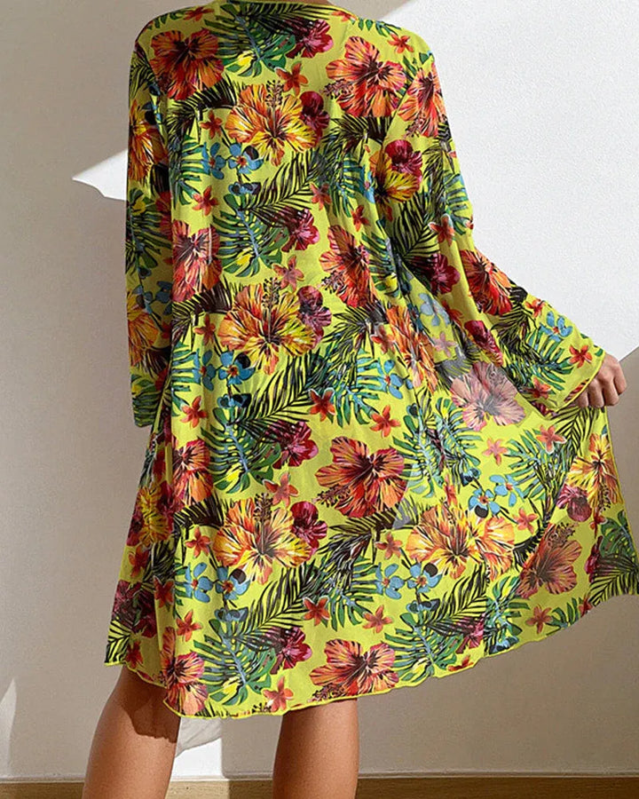 Samoa - Bikini Tropical con Kimono a Juego