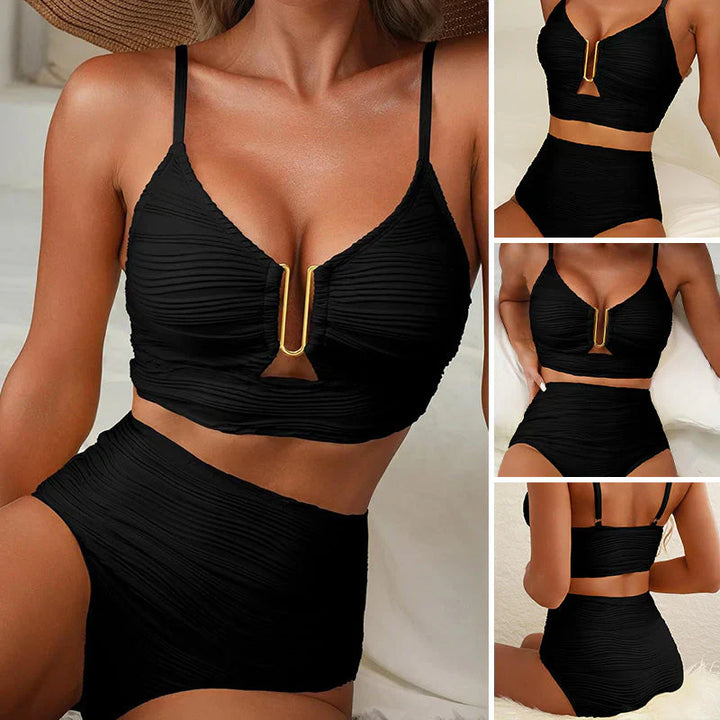 Luna – Bikini push-up de talle alto