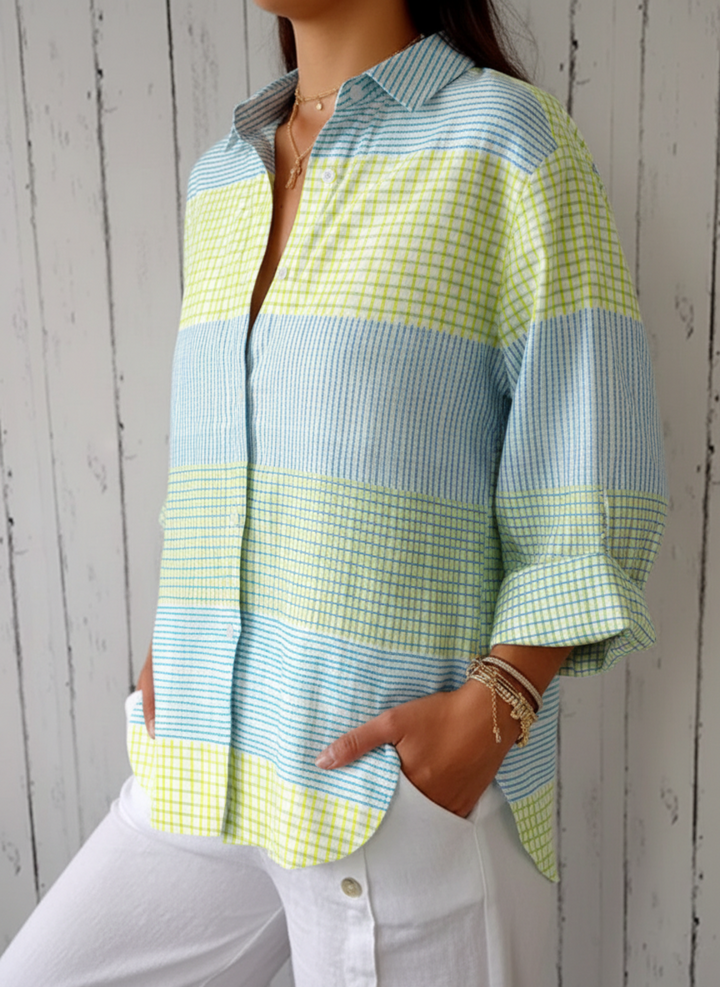 Filippa | Blusa a cuadros pastel