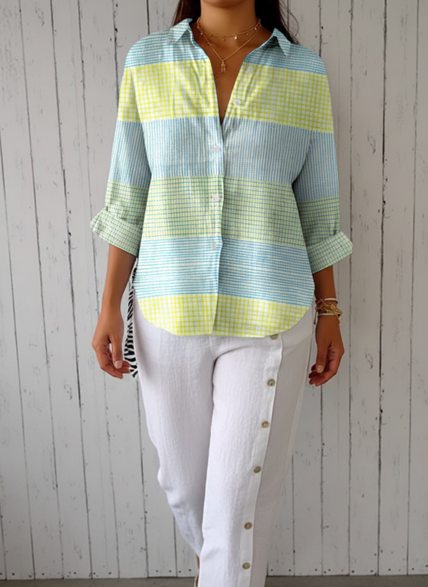 Filippa | Blusa a cuadros pastel